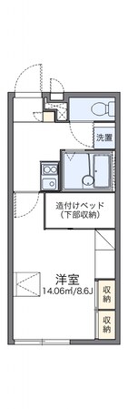 レオパレスグリーンタカタIIの物件間取画像